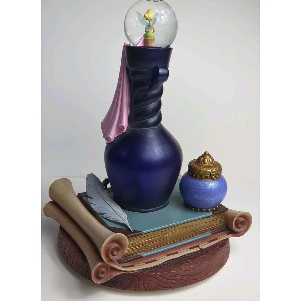 Disney Tinker Bell Musical Lights Snow Globe ‎ Trinket Box You Can Fly